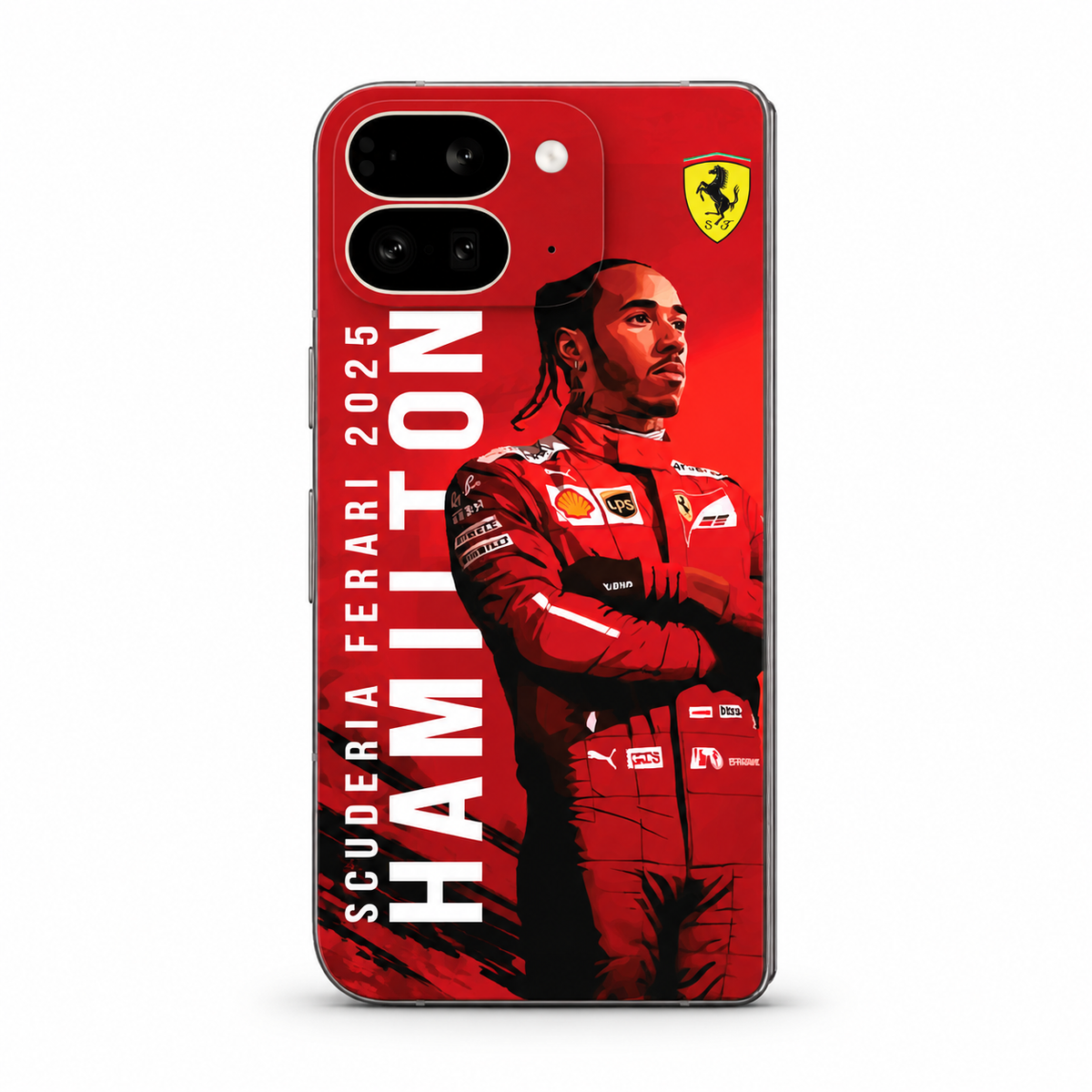 Ferrari x Lewis Hamilton Mobile Phone Skins Google Pixel 9 Pro Fold