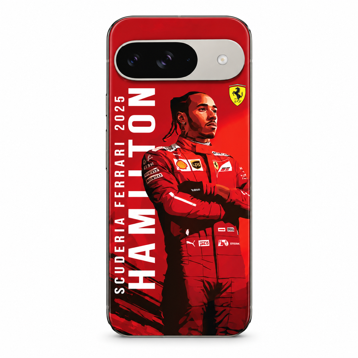 Ferrari x Lewis Hamilton Mobile Phone Skins Google Pixel 9