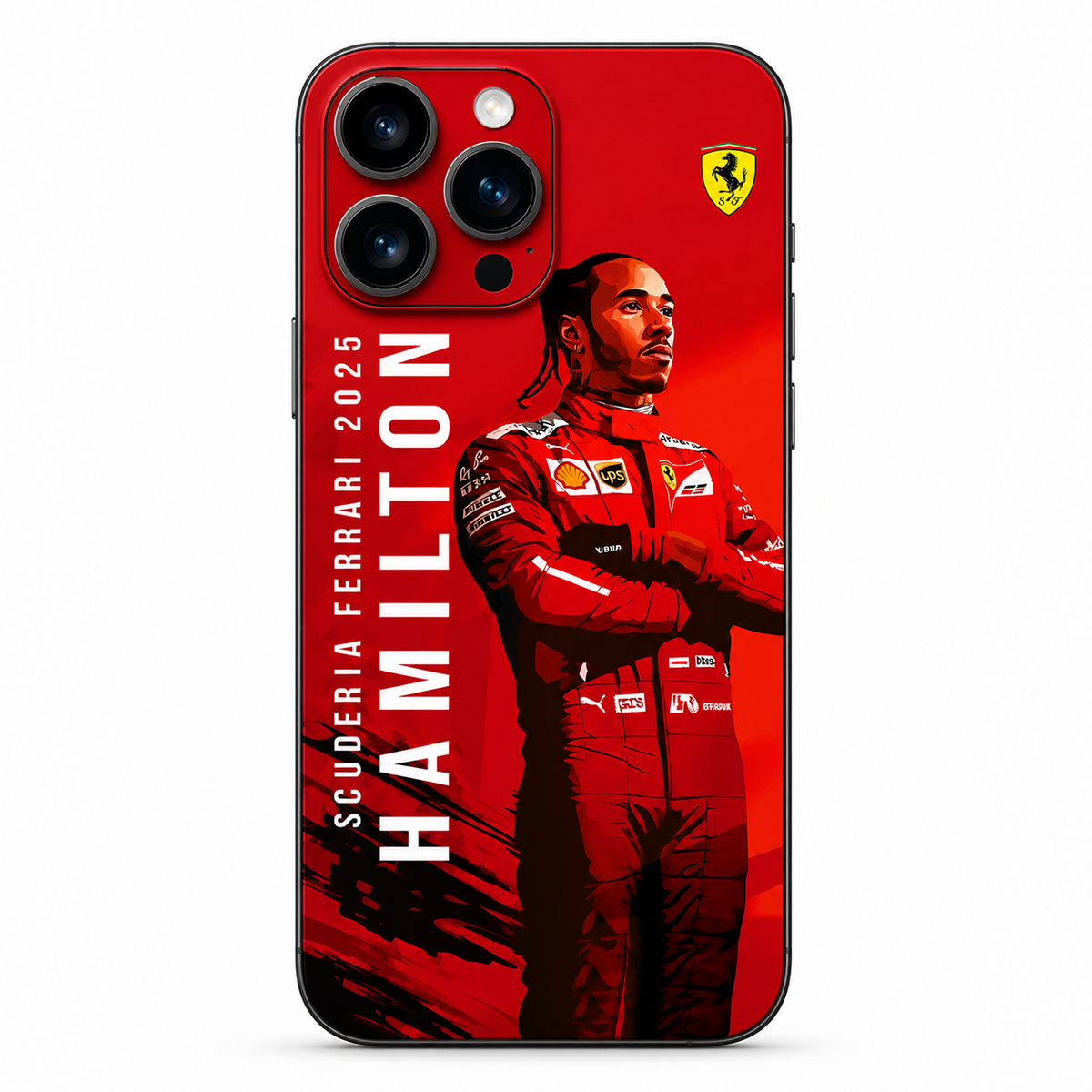 Ferrari x Lewis Hamilton Mobile Phone Skins iPhone 15 Pro Max