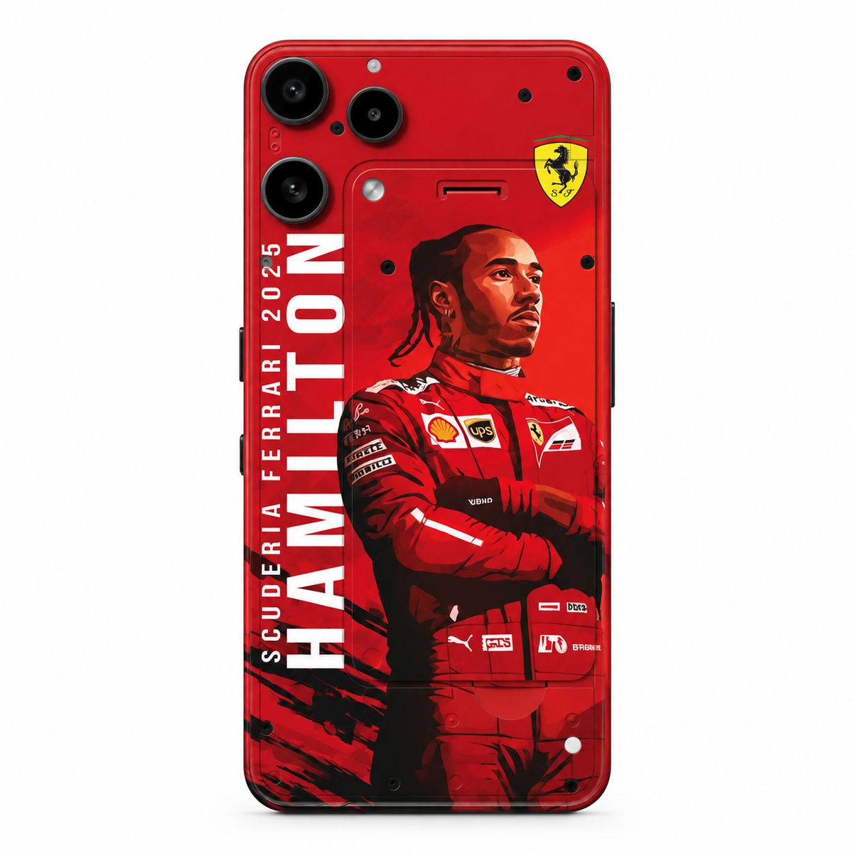 Ferrari x Lewis Hamilton Mobile Phone Skins Nothing Phone 3a Lite
