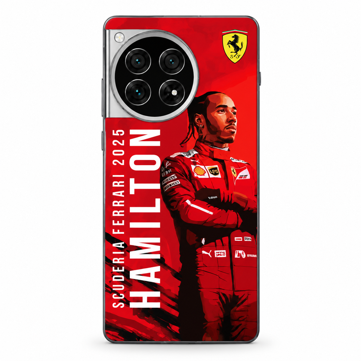 Ferrari x Lewis Hamilton Mobile Phone Skins OnePlus 12R