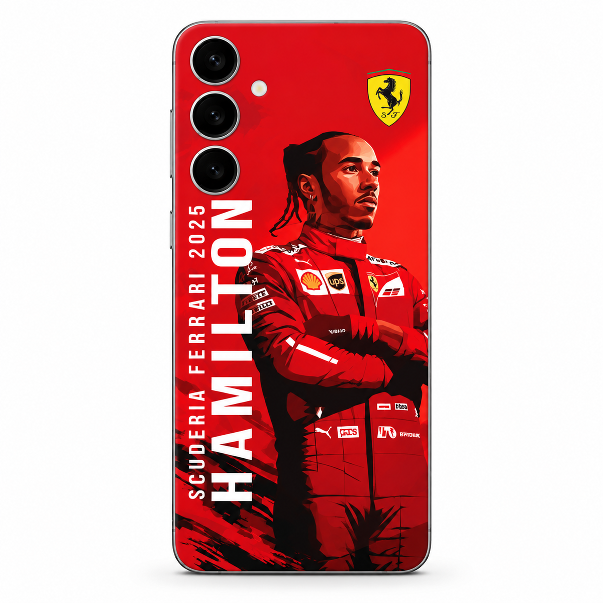 Ferrari x Lewis Hamilton Mobile Phone Skins Samsung Galaxy S24 Plus