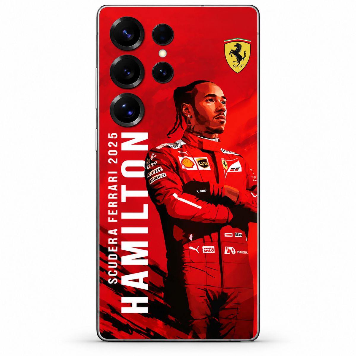 Ferrari x Lewis Hamilton Mobile Phone Skins Samsung Galaxy S25 Ultra