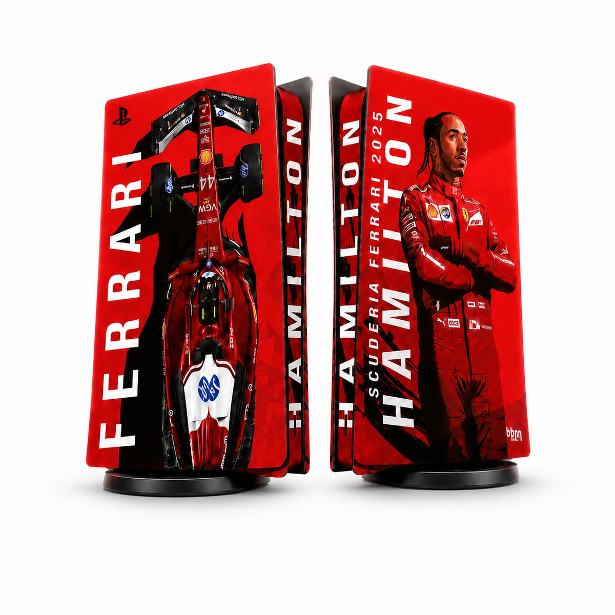 Ferrari x Lewis Hamilton Console Skin by SUBUMI — poster, no background