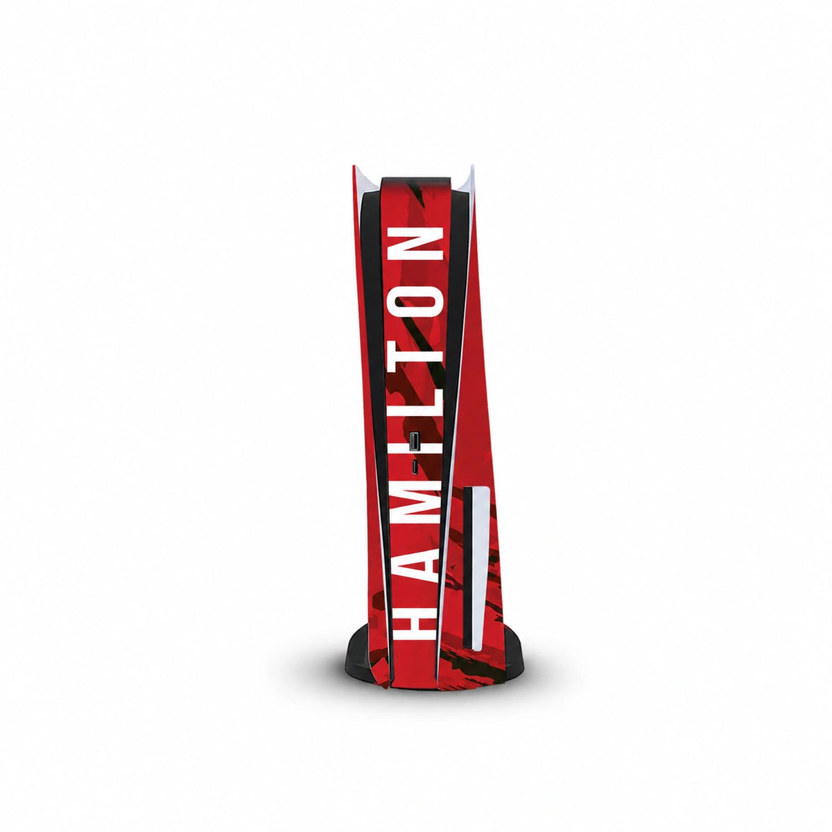 Ferrari x Lewis Hamilton Console Skin by SUBUMI — PS5 Standard Disc, front