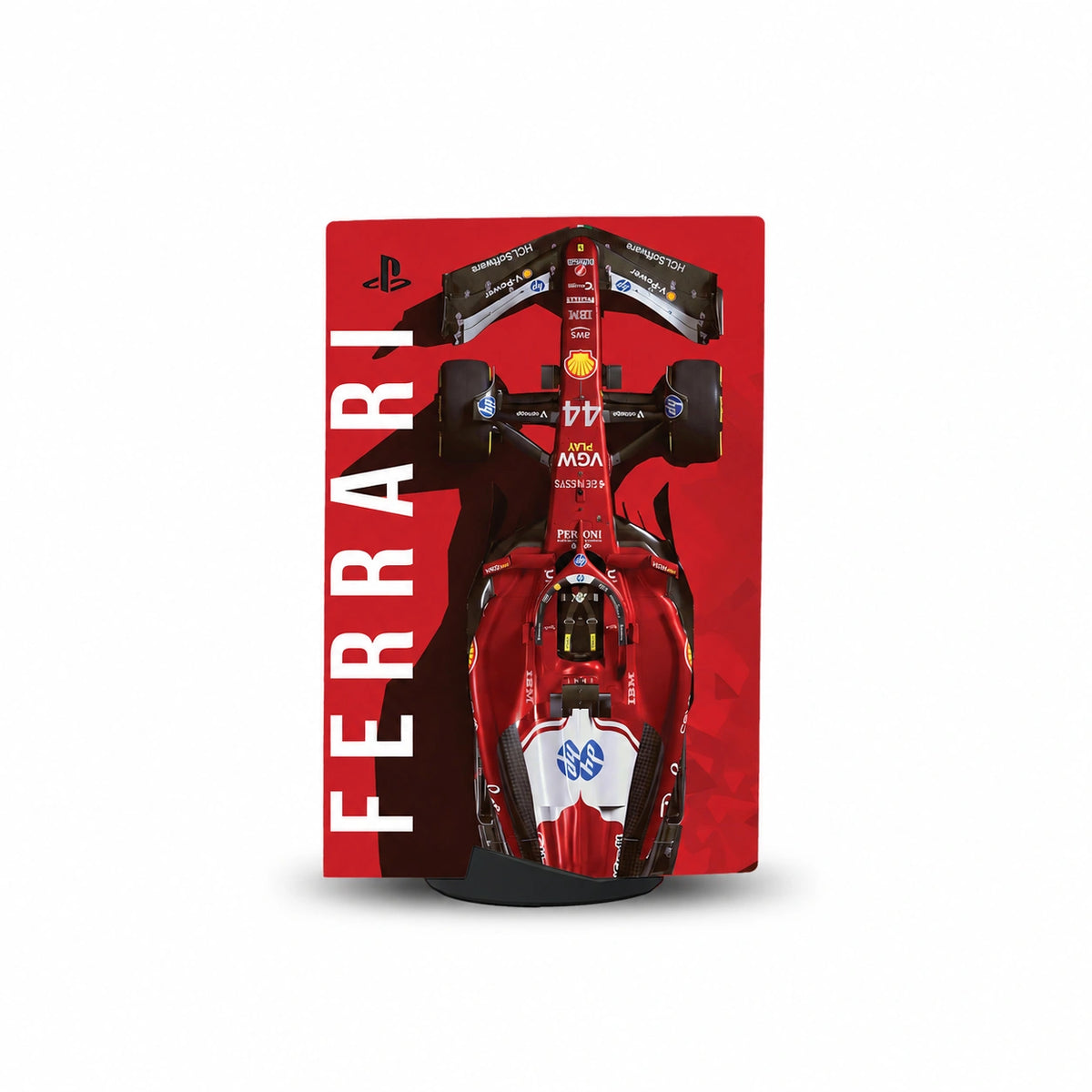 Ferrari x Lewis Hamilton Console Skin by SUBUMI — PS5 Standard Disc, left side