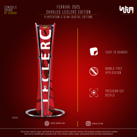 Ferrari x Charles Leclerc Console Skin by SUBUMI — PS5 Slim Digital, front