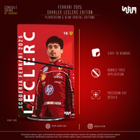Ferrari x Charles Leclerc Console Skin by SUBUMI — PS5 Slim Digital, right side