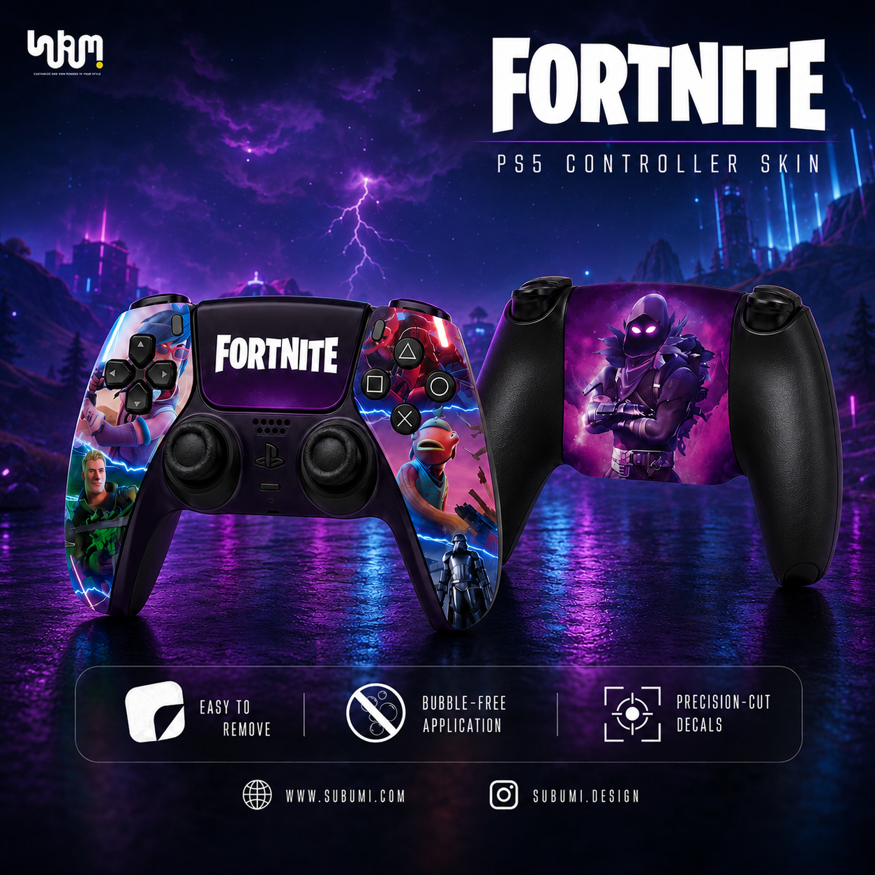 Fortnite PlayStation 5 Controller Skin by SUBUMI