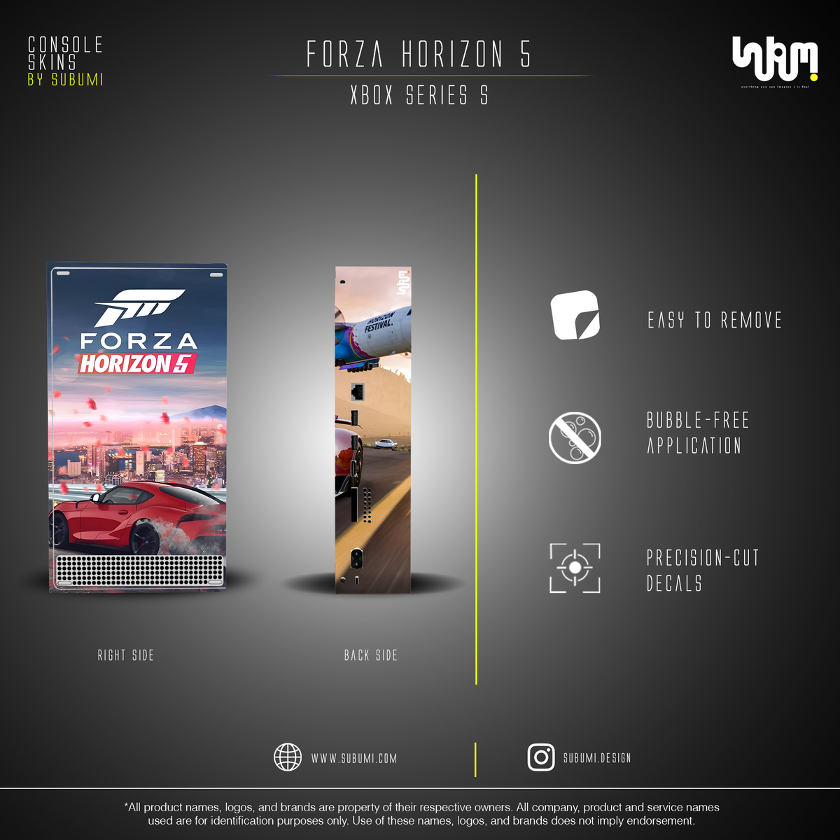 Forza Horizon 5 Console Skin by SUBUMI — Xbox Series S, right side