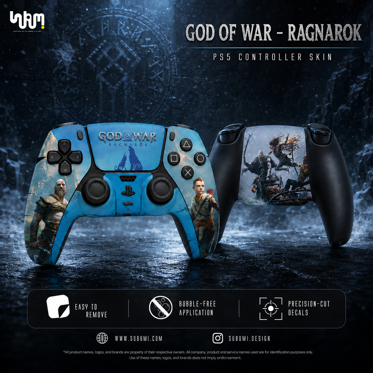 God of War - Ragnarok PlayStation 5 Controller Skin by SUBUMI