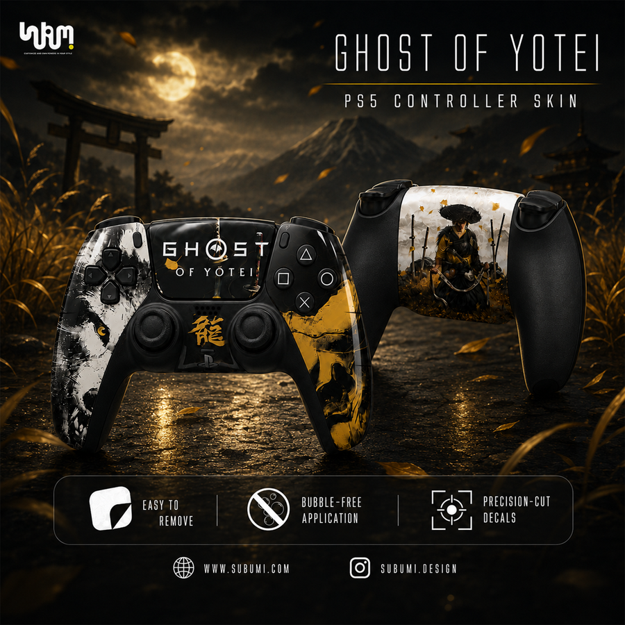 Ghost of Yotei PlayStation 5 Controller Skin by SUBUMI