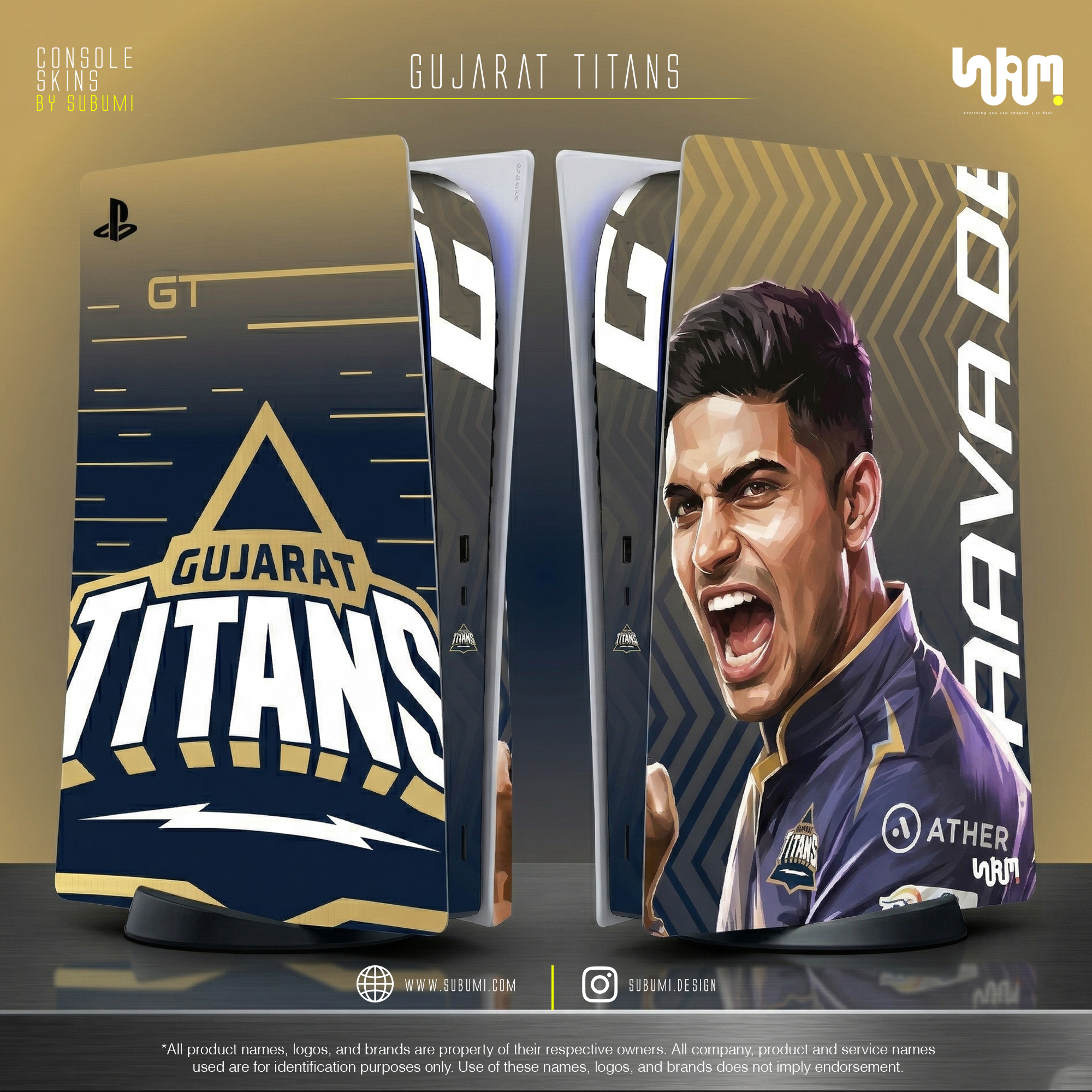 Gujarat Titans PS5 Console Skin | SUBUMI
