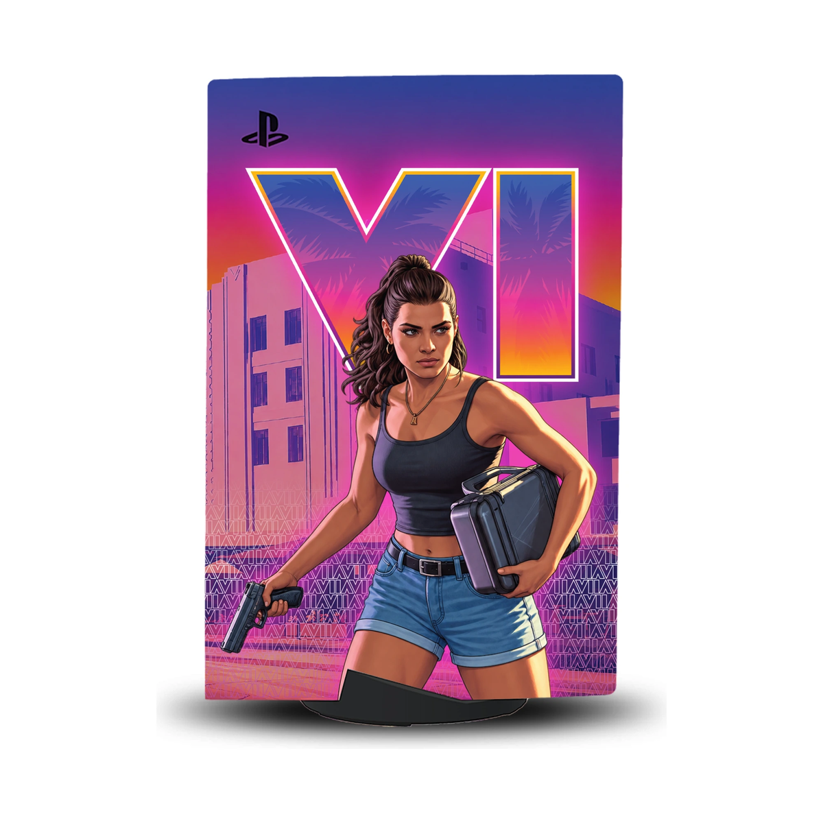 GTA VI PS5 Console Skin | SUBUMI — PS5 Standard Disc, left side