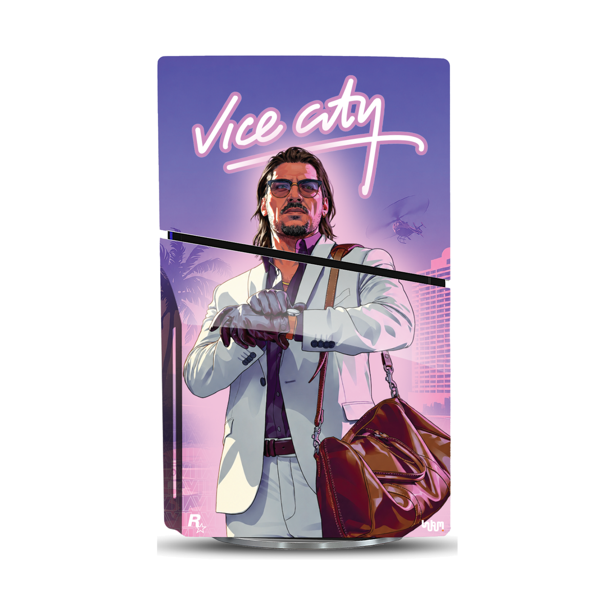 GTA VI Leonida Edition Console Skin by SUBUMI — PS5 Slim Disc, right side