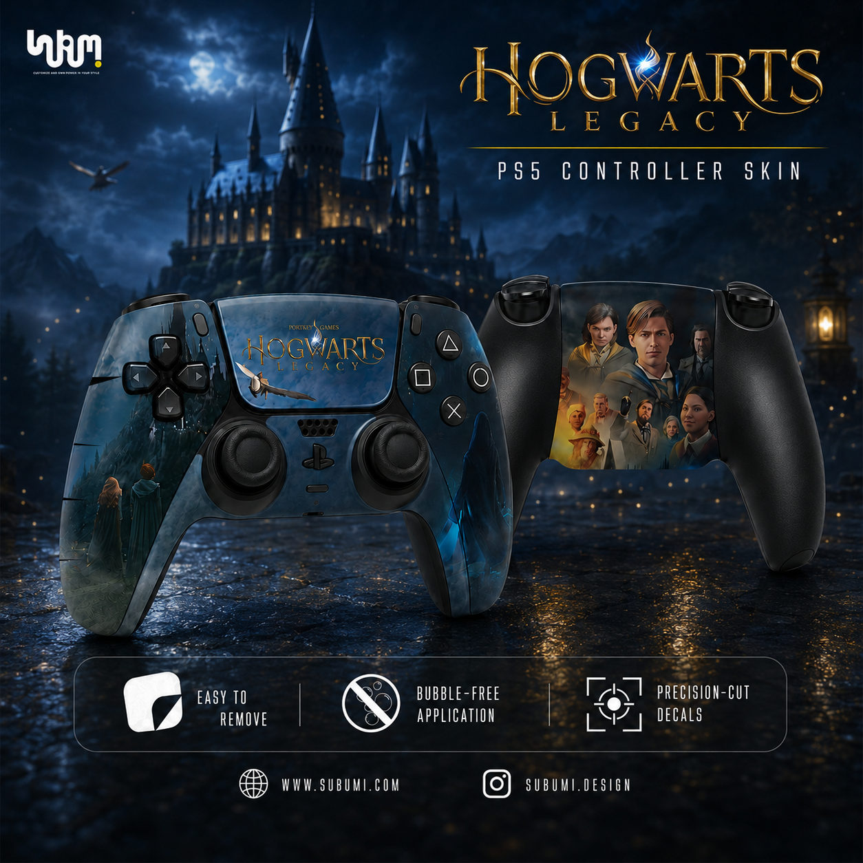 Hogwarts Legacy PlayStation 5 Controller Skin by SUBUMI