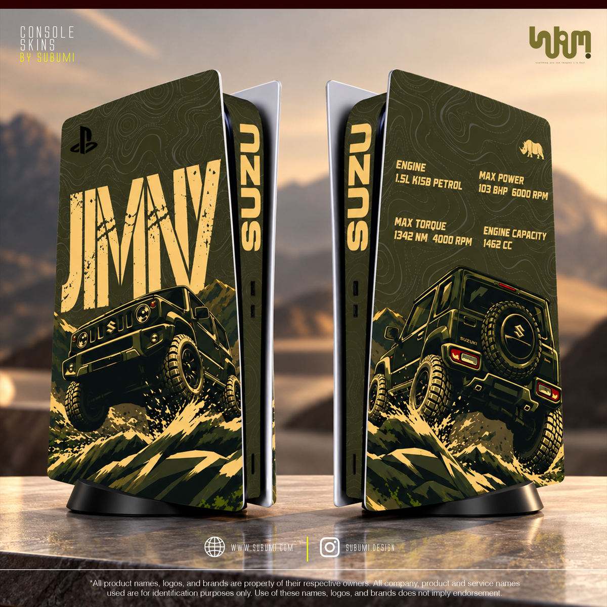 Suzuki Jimny Console Skin by SUBUMI