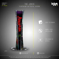 Joker Console Skin by SUBUMI — PS5 Slim Digital, front