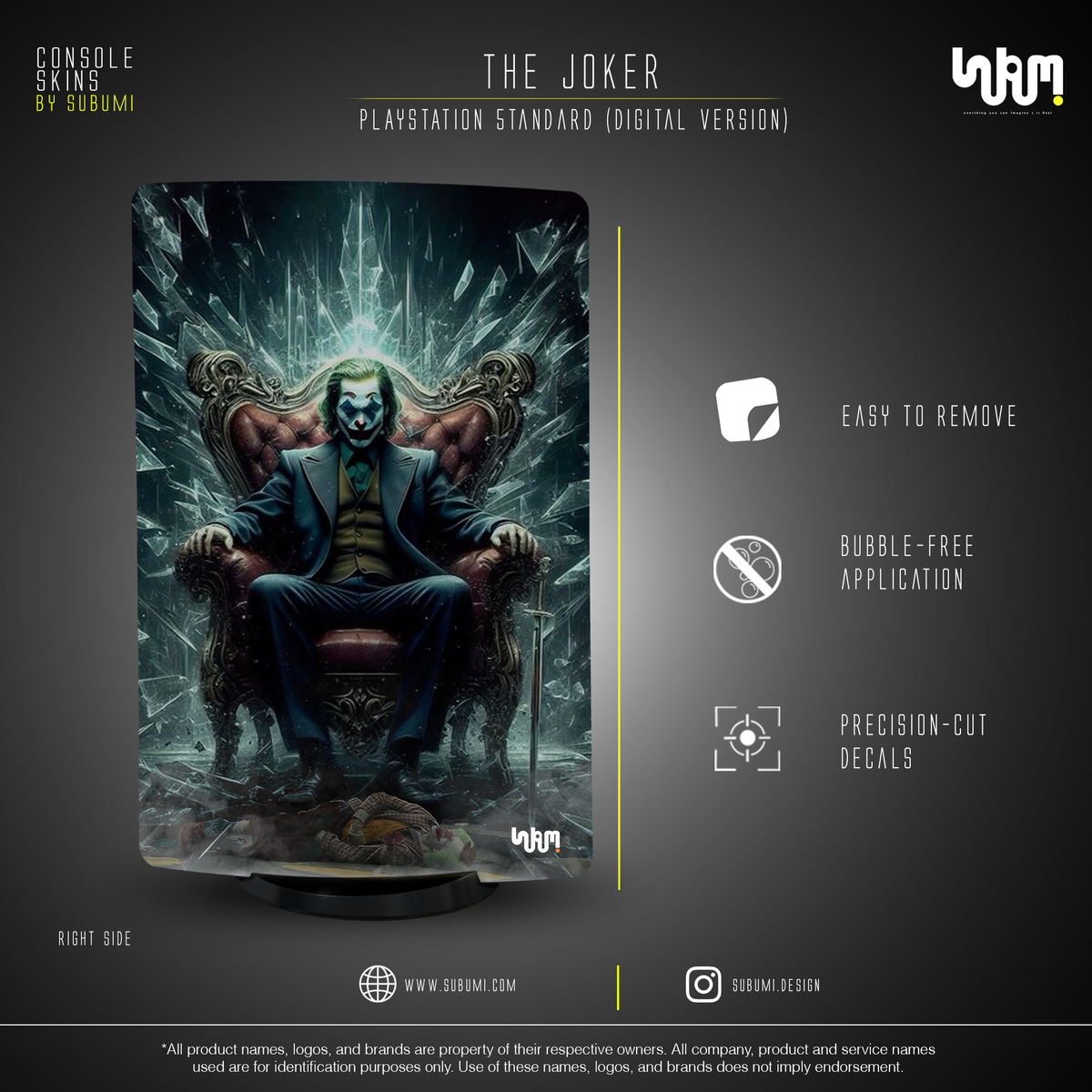 SUBUMI Joker PS5 Skin 