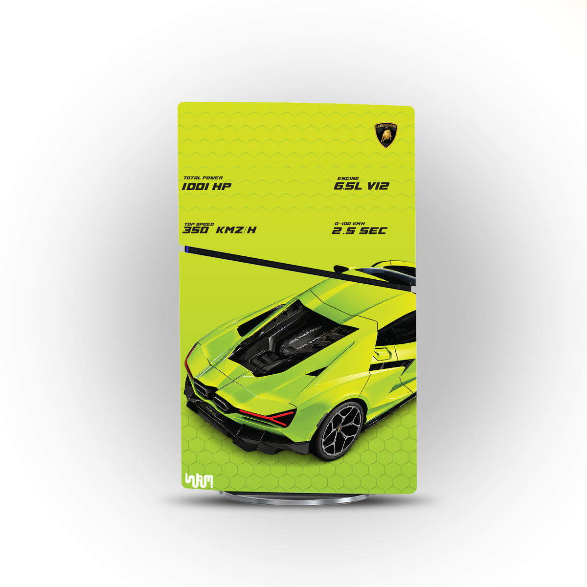 Lamborghini Revuelto Console Skin by SUBUMI — PS5 Slim Digital, right side