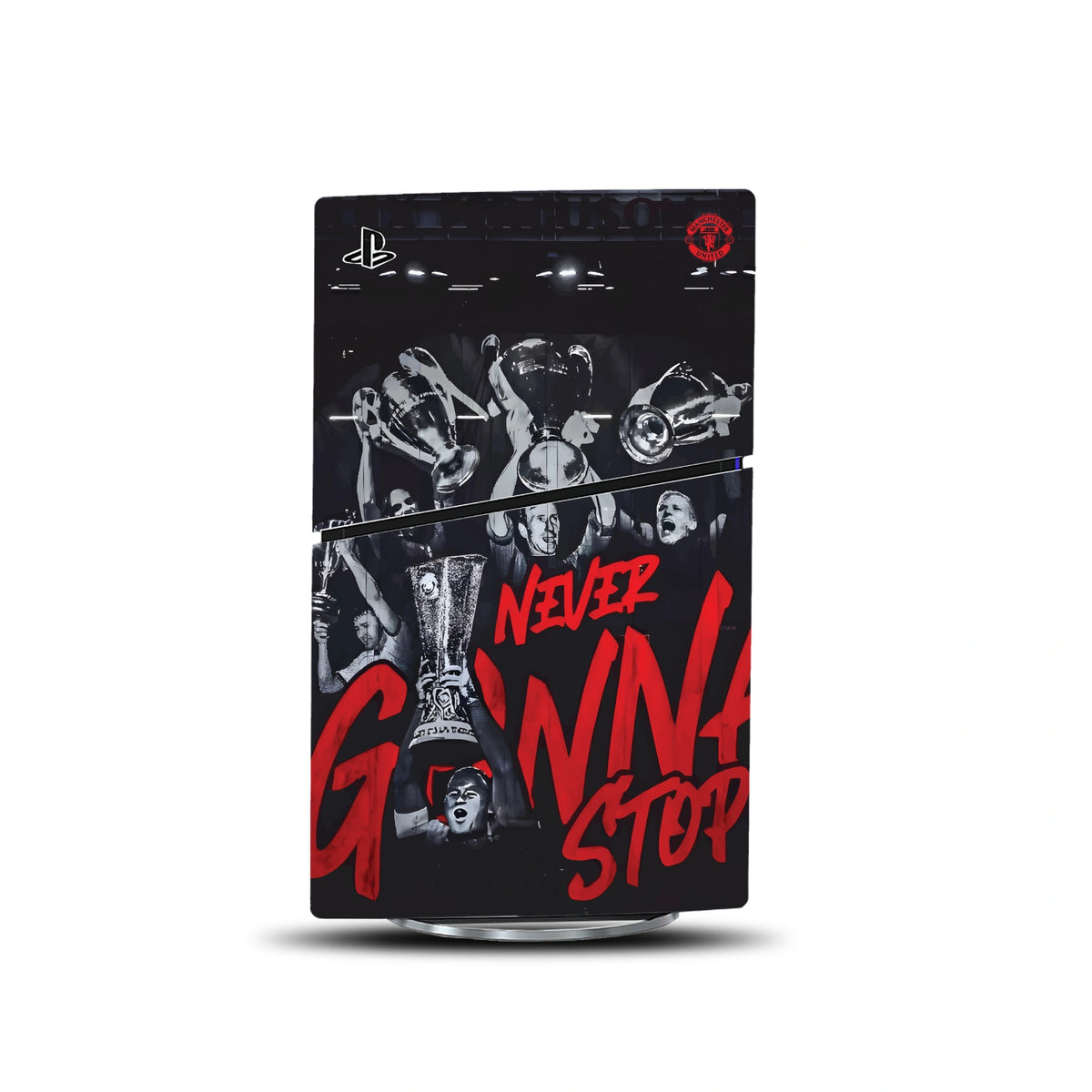 Manchester United Console Skin by SUBUMI — PS5 Slim Digital, left side