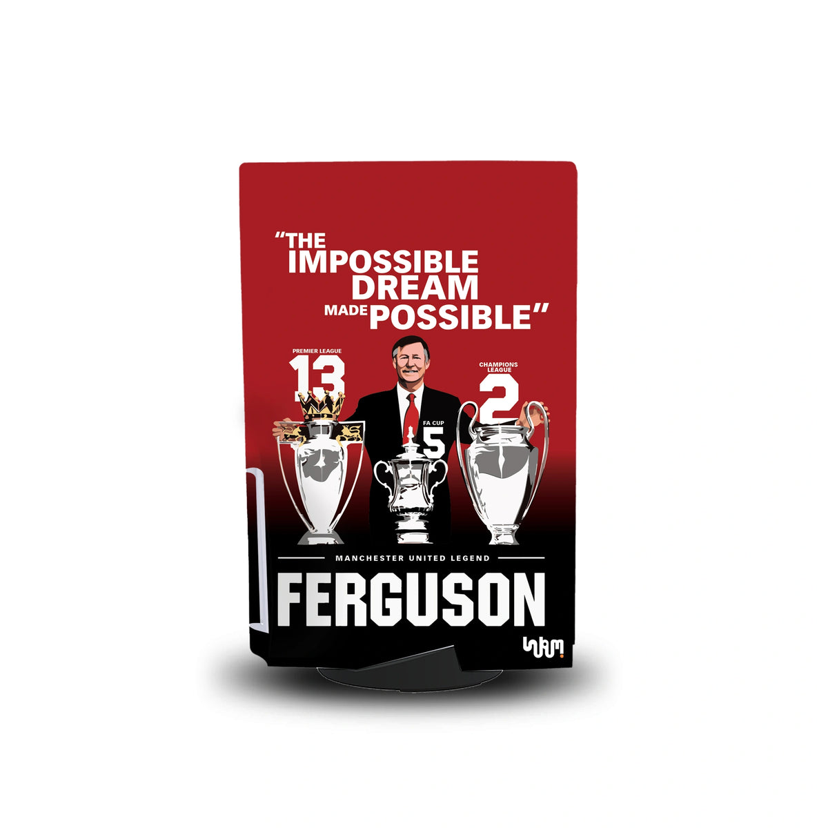 Manchester United Console Skin by SUBUMI — PS5 Standard Disc, right side