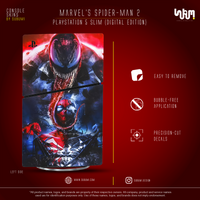 Marvel's Spider-Man 2 (Venom Edition) Console Skin by SUBUMI — PS5 Slim Digital, left side