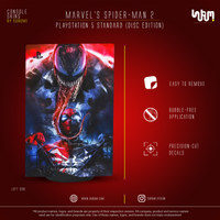 Marvel's Spider-Man 2 (Venom Edition) Console Skin by SUBUMI — PS5 Standard Disc, left side