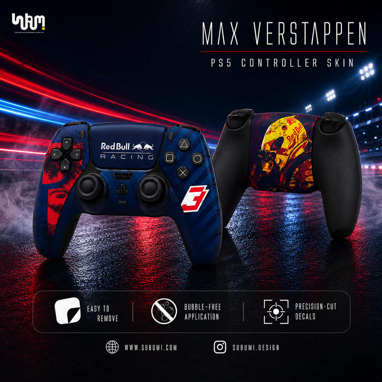 Max Verstappen PlayStation 5 Controller Skin by SUBUMI