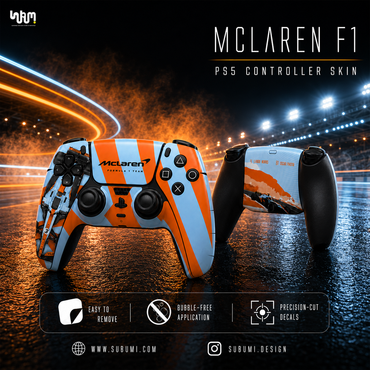 McLaren F1 PlayStation 5 Controller Skin by SUBUMI