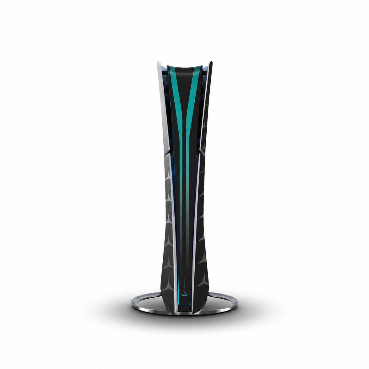 Mercedes F1 Console Skin by SUBUMI — PS5 Slim Digital, front