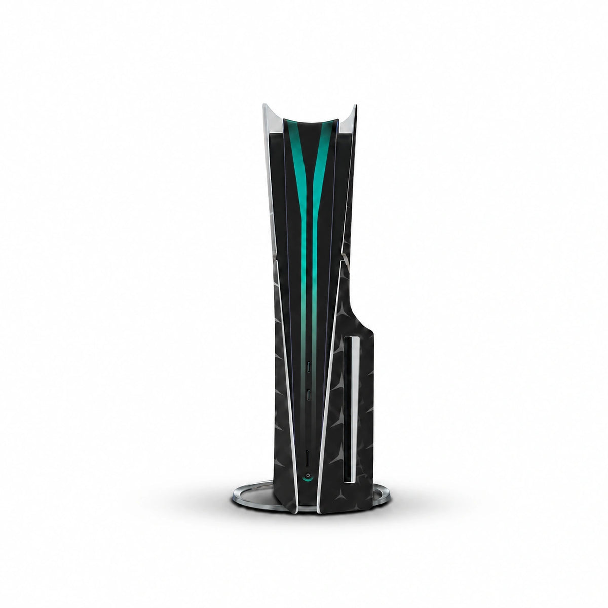 Mercedes F1 Console Skin by SUBUMI — PS5 Slim Disc, front