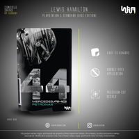 Mercedes x Lewis Hamilton Console Skin by SUBUMI — PS5 Standard Disc, right side