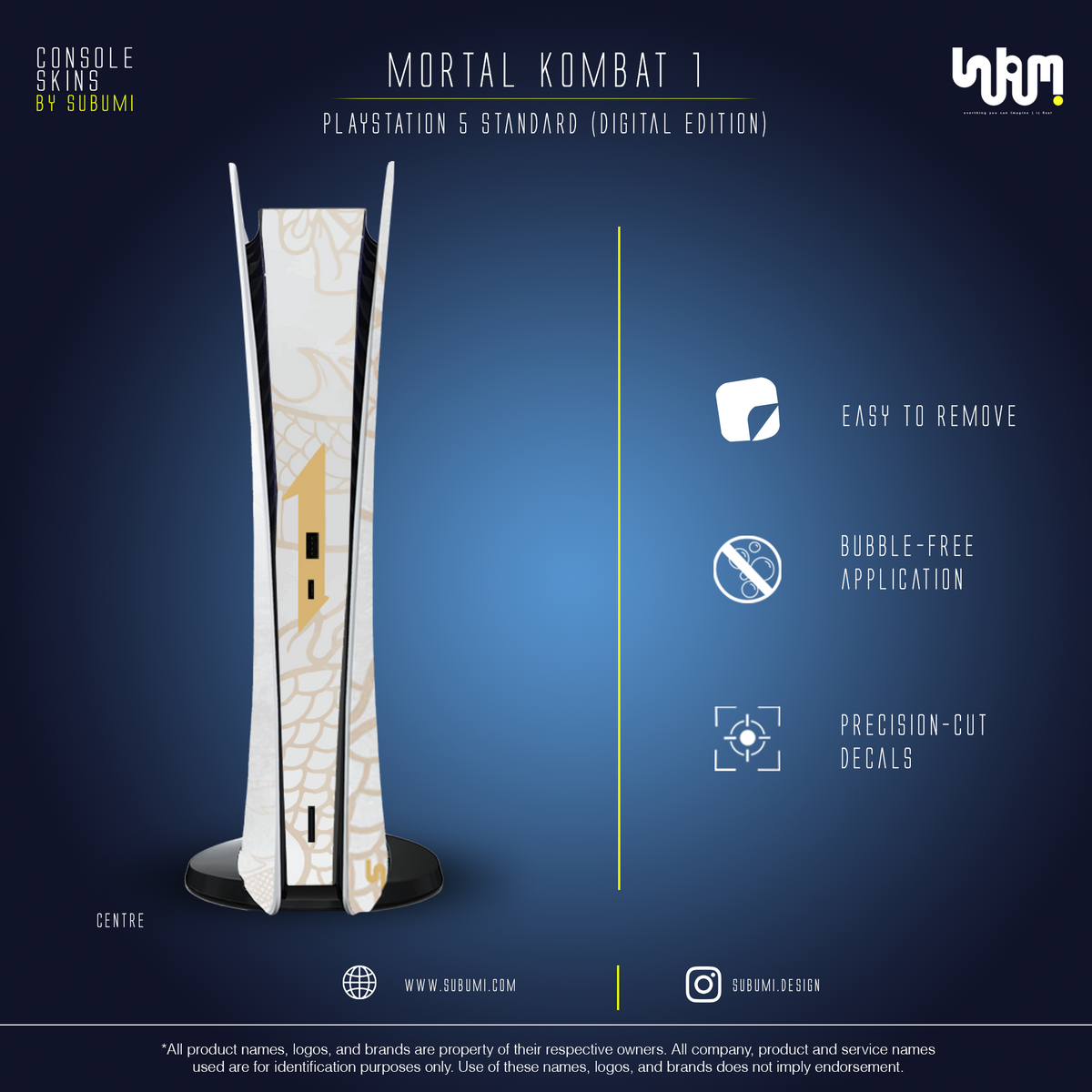 Mortal Kombat 1 PS5 Skin by SUBUMI
