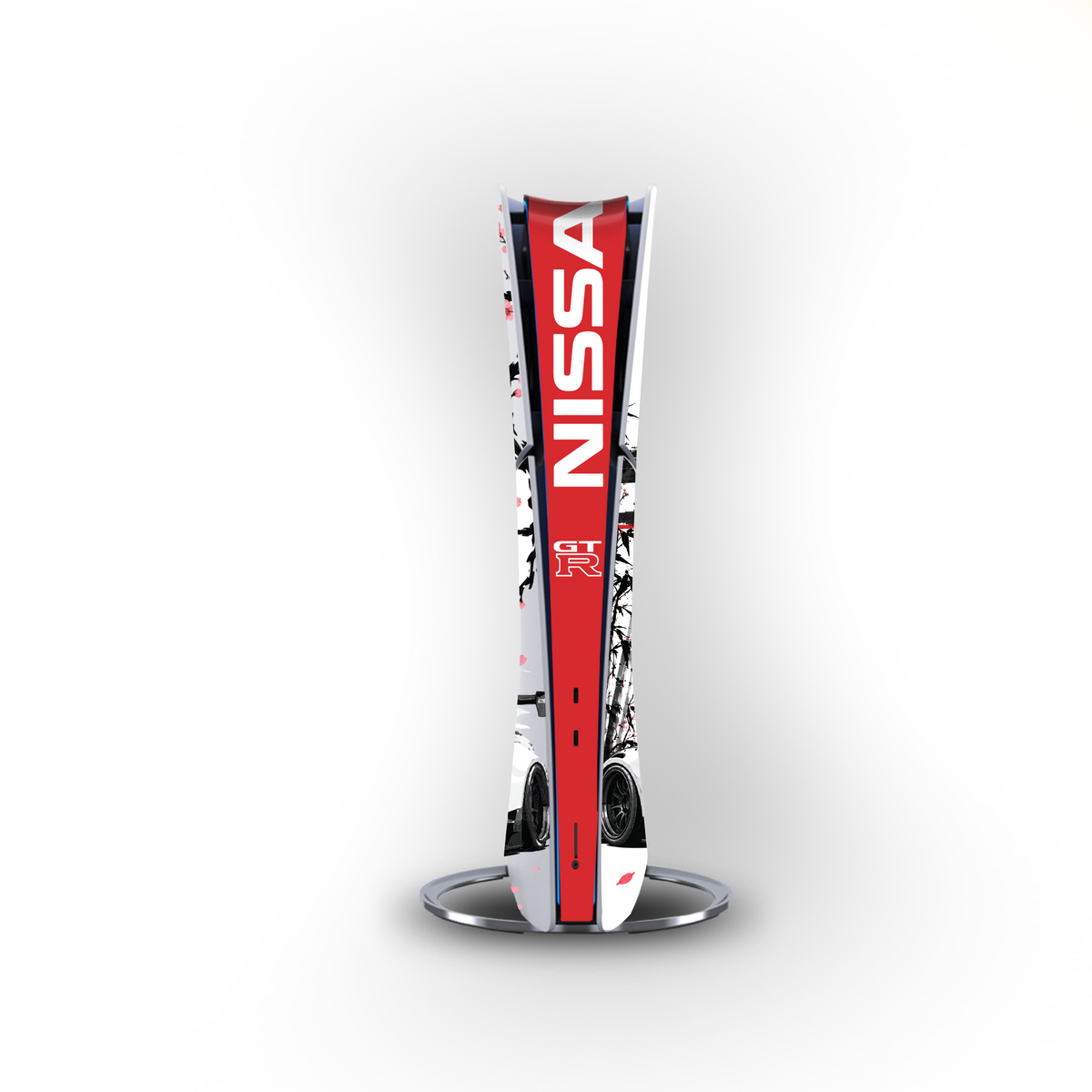 Nissan GT-R Console Skin by SUBUMI — PS5 Slim Digital, front