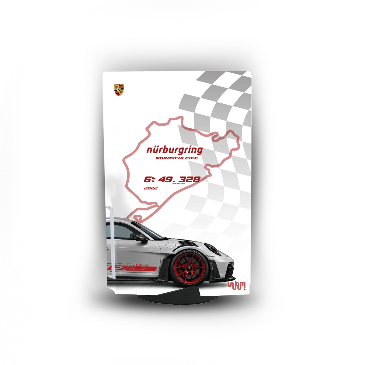 Porsche 911 GT3 RS Console Skin by SUBUMI — PS5 Standard Disc, right side