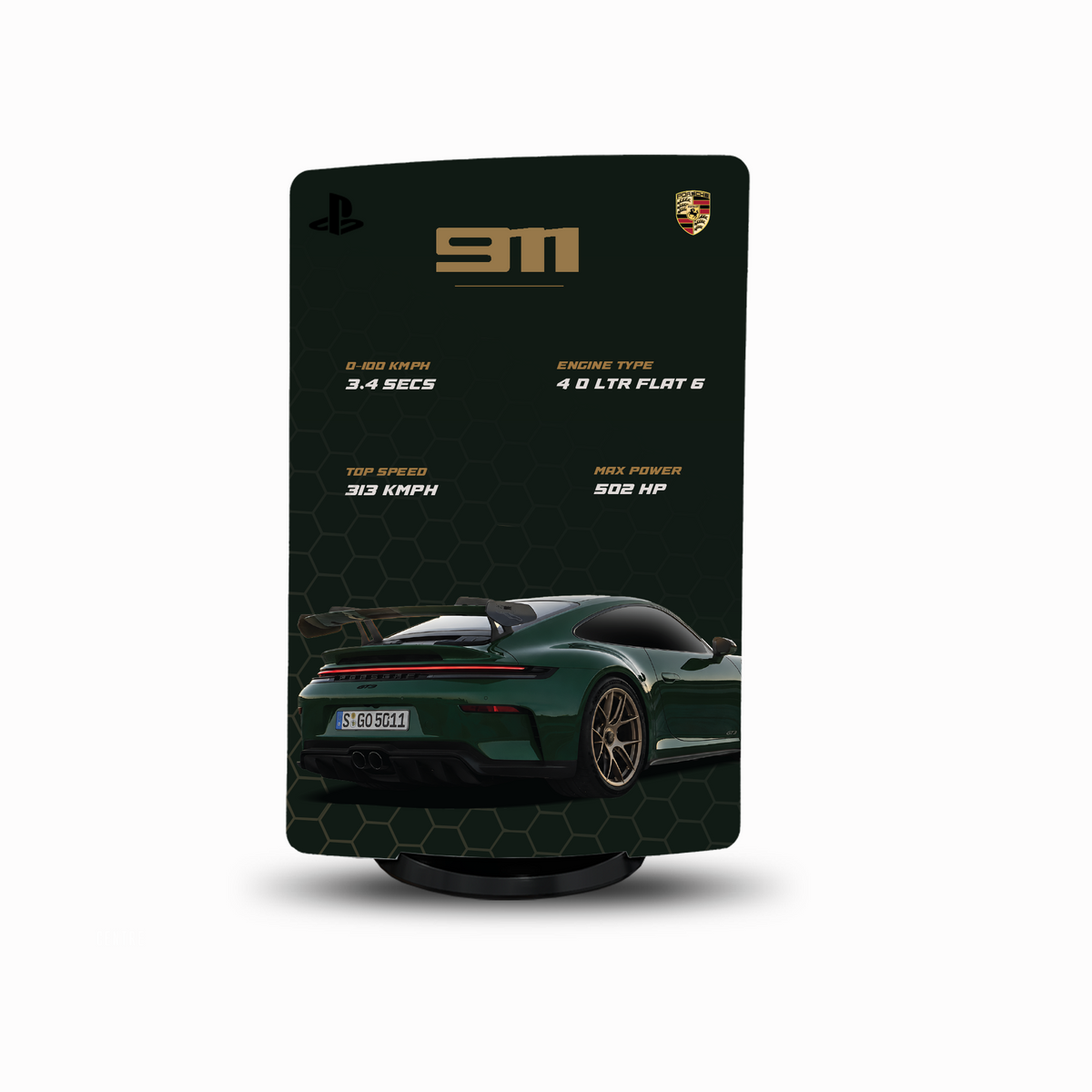 Porsche 911 GT3 Console Skin by SUBUMI — PS5 Standard Digital, left side