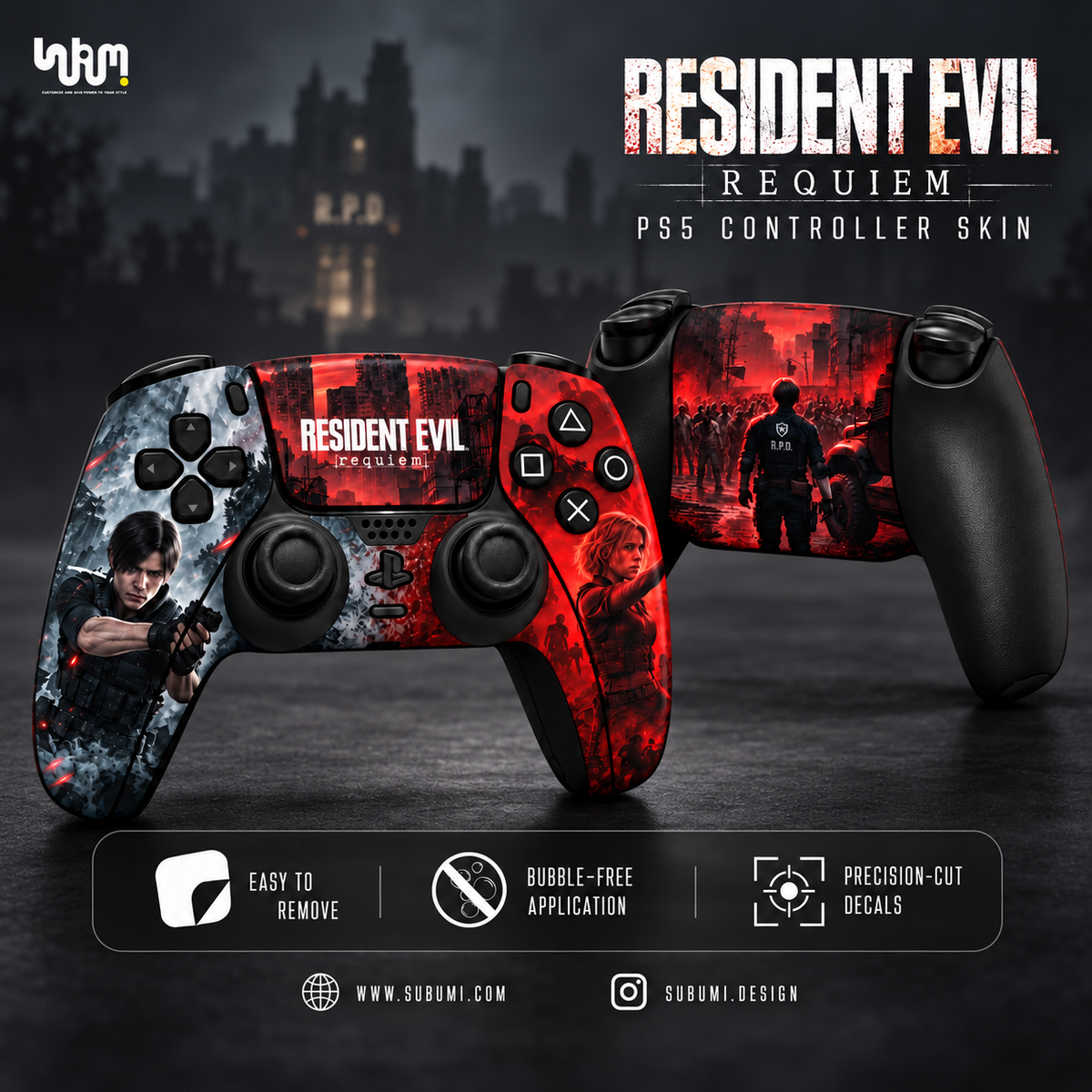 Resident Evil Requiem controller skin