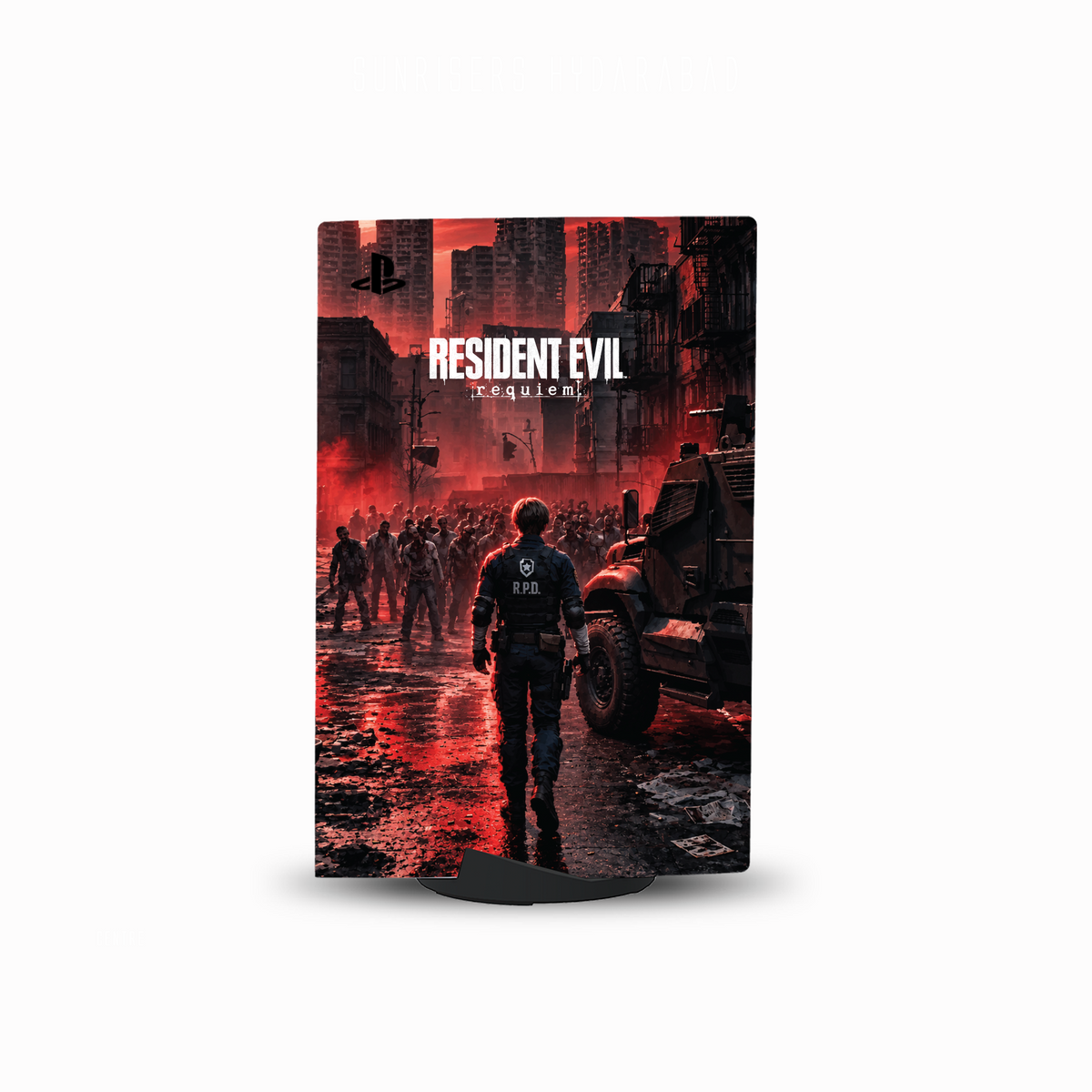 Resident Evil Requiem Console Skin by SUBUMI — PS5 Standard Digital, left side