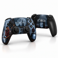 Silent Hill Townfall PlayStation 5 Controller Skin by SUBUMI — controllers on white, image 2