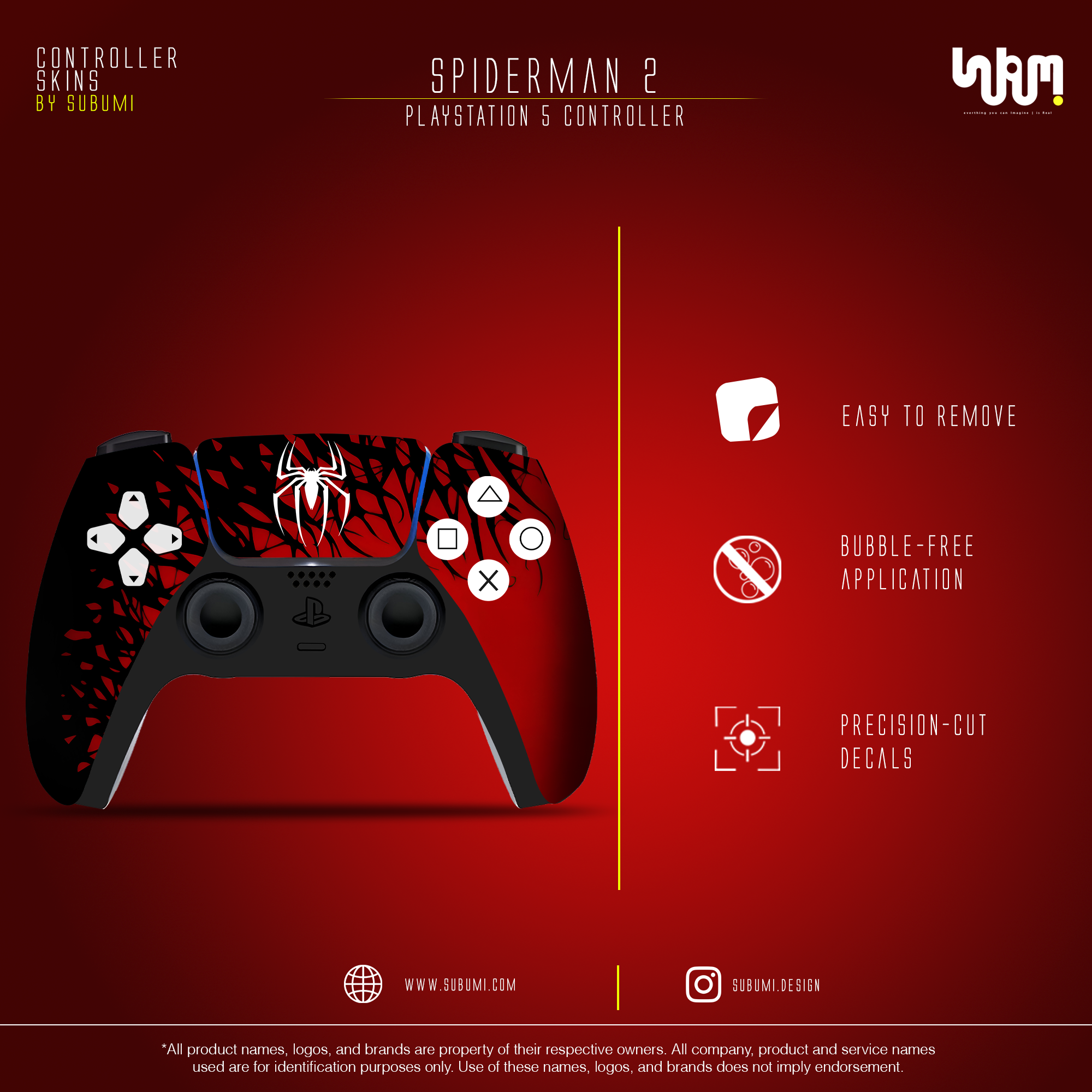 Spider Man 2 Controller Skin by SUBUMi