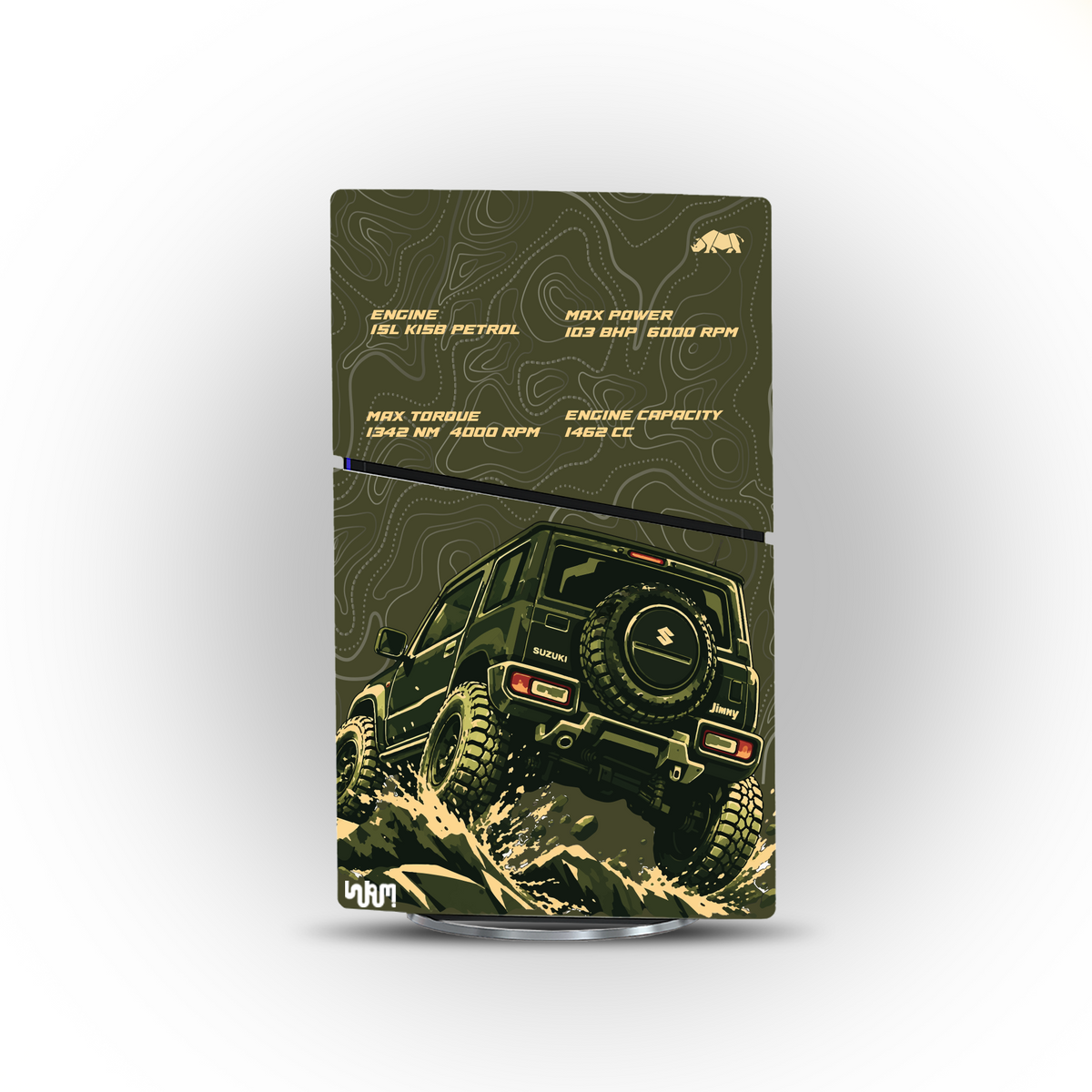 Suzuki Jimny Console Skin by SUBUMI — PS5 Slim Digital, right side
