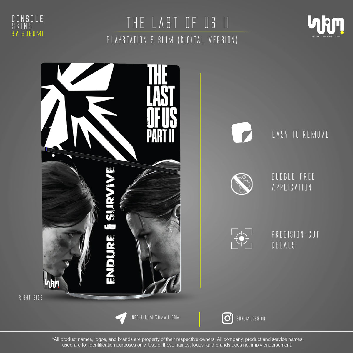 The Last of Us Part II Console Skin by SUBUMI