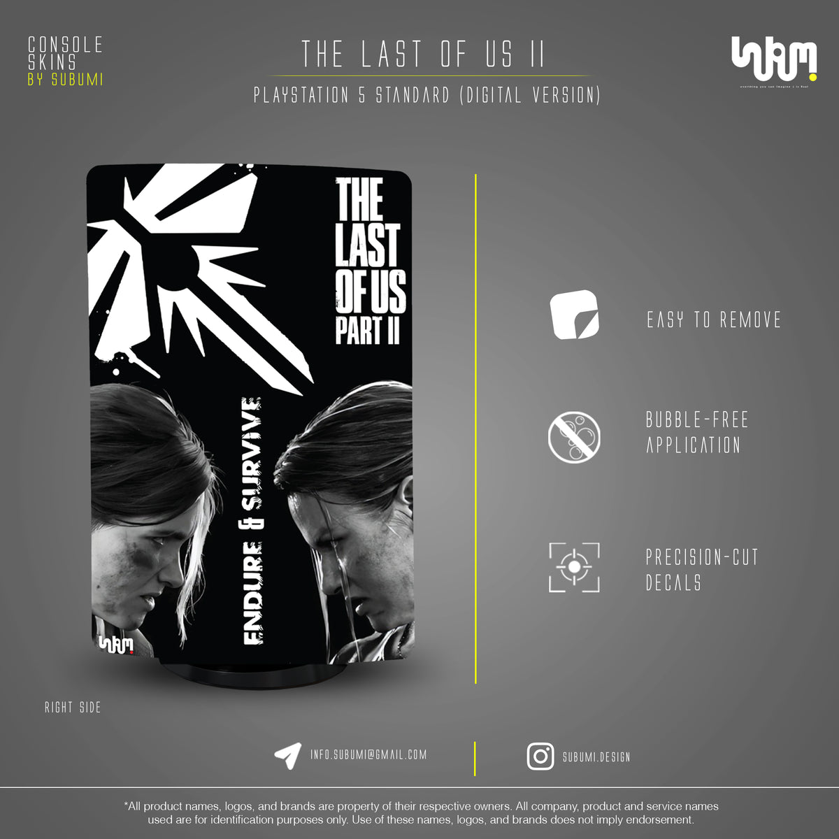 SUBUMI The Last of Us Part II  PS5 Skin