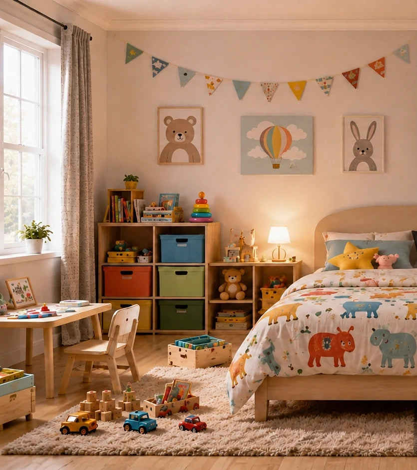a child's room, alive